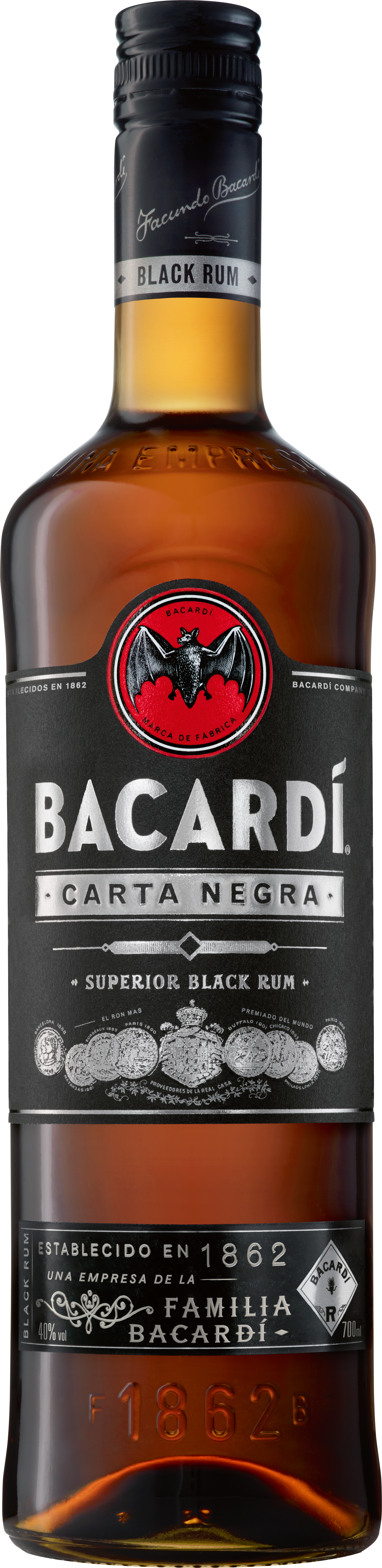Bacardi Black Carda Negra 37.5 % 0.7L-Artikelnummer-6983-von-Bacardi