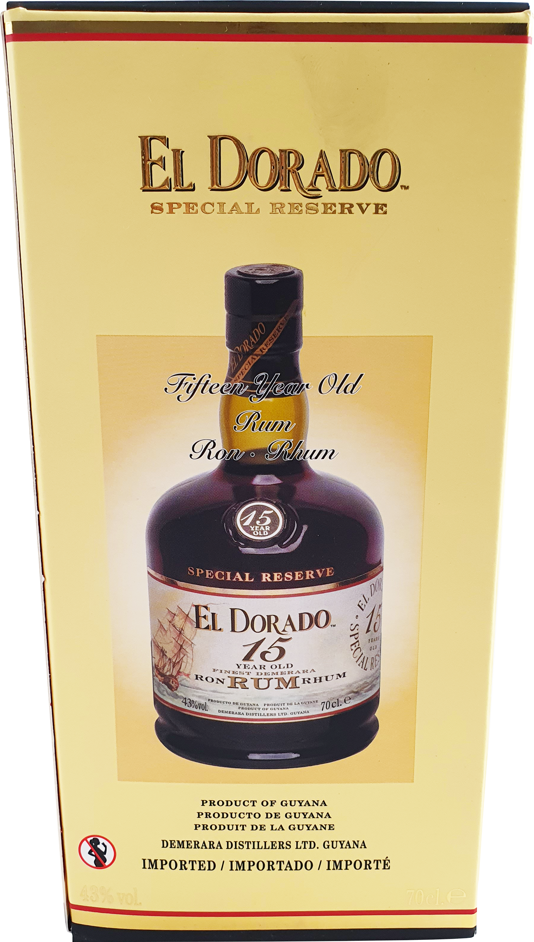 El Dorado 15 Years 43 % 0.7L